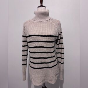 RDI Turtleneck Sweater Striped Cream/Tan